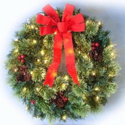 Decorated Christmas Wreath