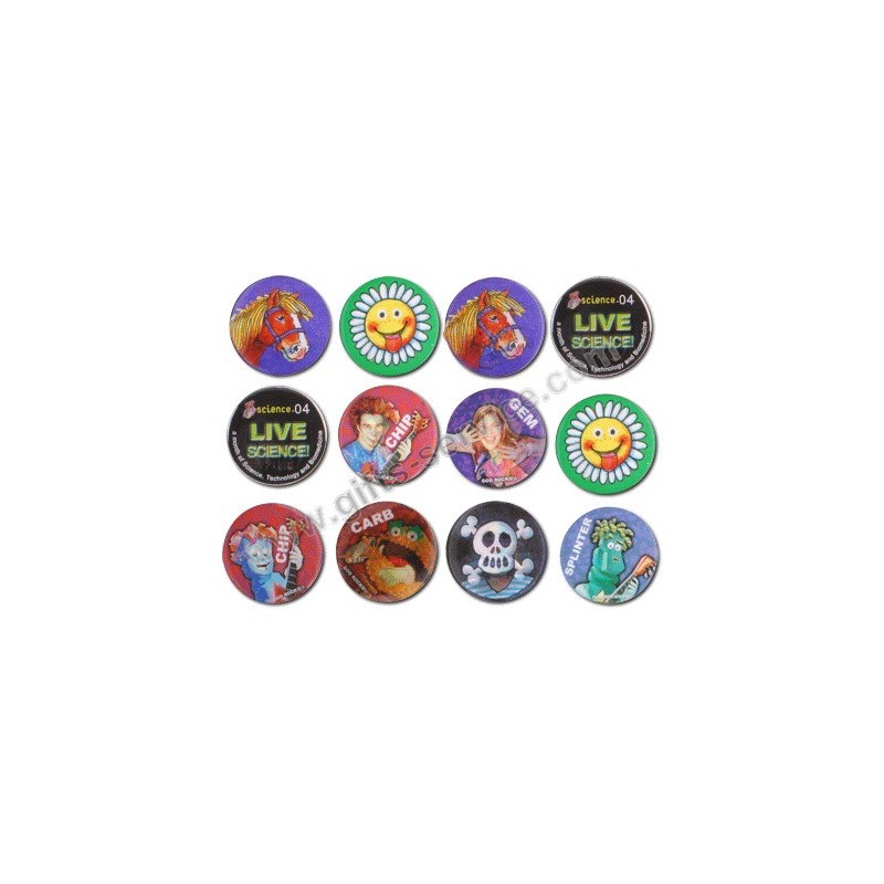 3D Button Badge