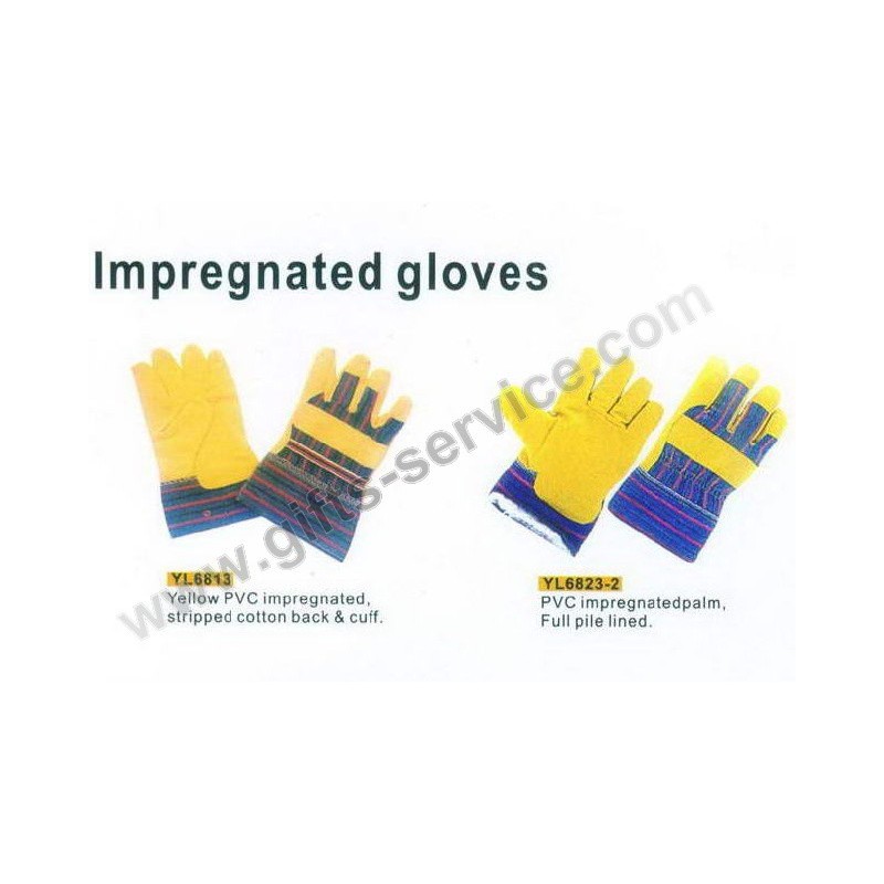 Povrstvené rukavice (PVC)