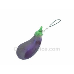 Eggplant Phone Chain