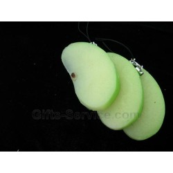 Green Apple Phone Chain