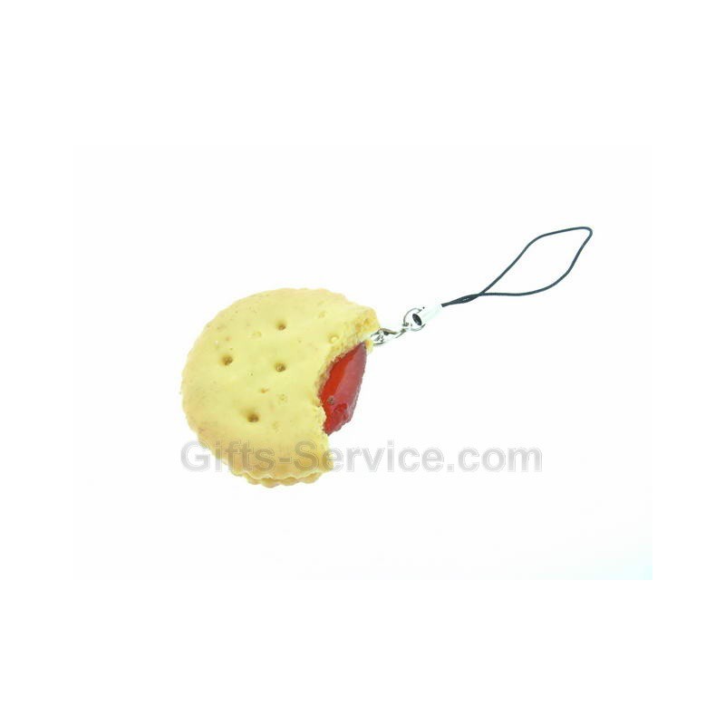 Strawberry  Biscuit Phone Chain