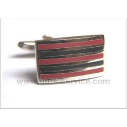 Custom striped corporate cufflinks
