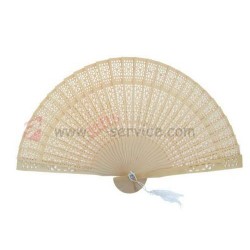 Wood Wedding Fans