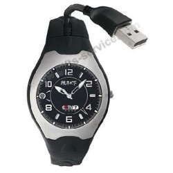 Firemní hodinky s USB flash diskem s brandingem na zakázku