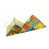 Advertising folding triangle cubes