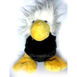 Cheerful plush penguin