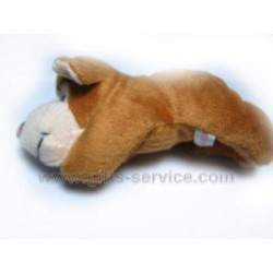 A small plush dog