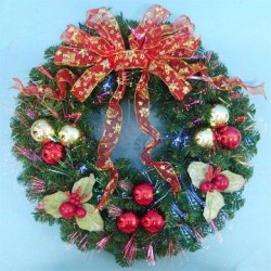 Christmas Lighted Wreaths