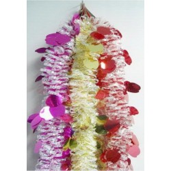 Colorful Christmas garlands