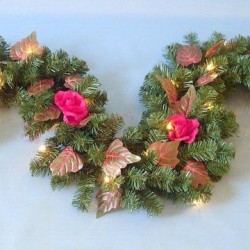 Illuminated Christmas garlands