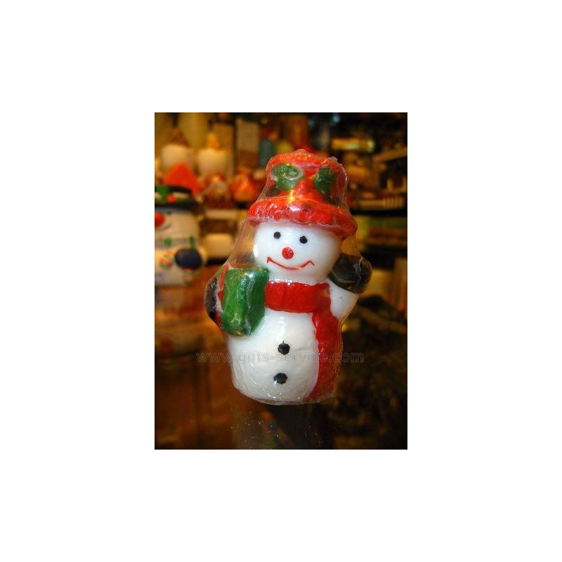 Christmas Snowman Candles