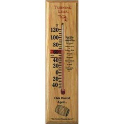 Werbung für Holzthermometer
