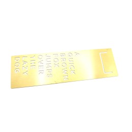 Advertising metal bookmark to order