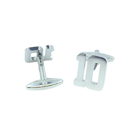 Metal Number Cufflinks – Custom Numbers (10)