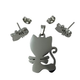 Katzen-Schmuckset – Werbegeschenk mit Tiermotiv für Einzelhandel und Branding