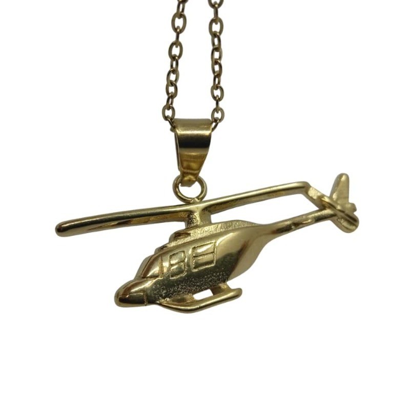 Gold Helicopter Necklace – Aviation Corporate Gift & Promotional Merchandise