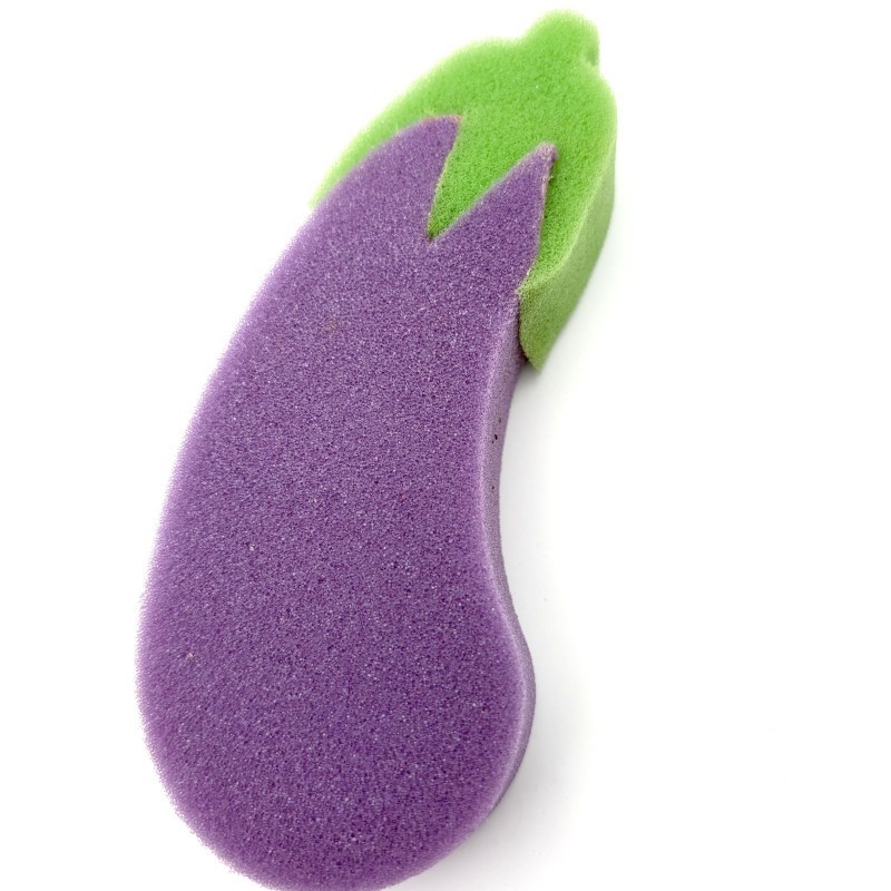 Eggplant Shaped Sponge – Food Industry & Retail Promotional Merchandise