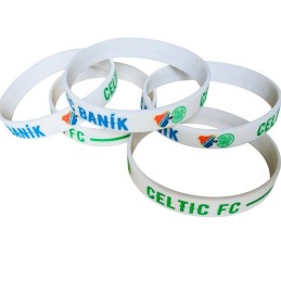 White Silicone Wristbands – Sports Club Style
