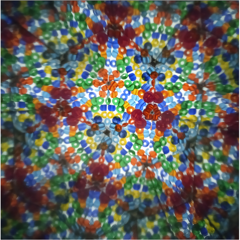Kaleidoskop-Ansichtsmuster – Beispiel für visuelle Effekte