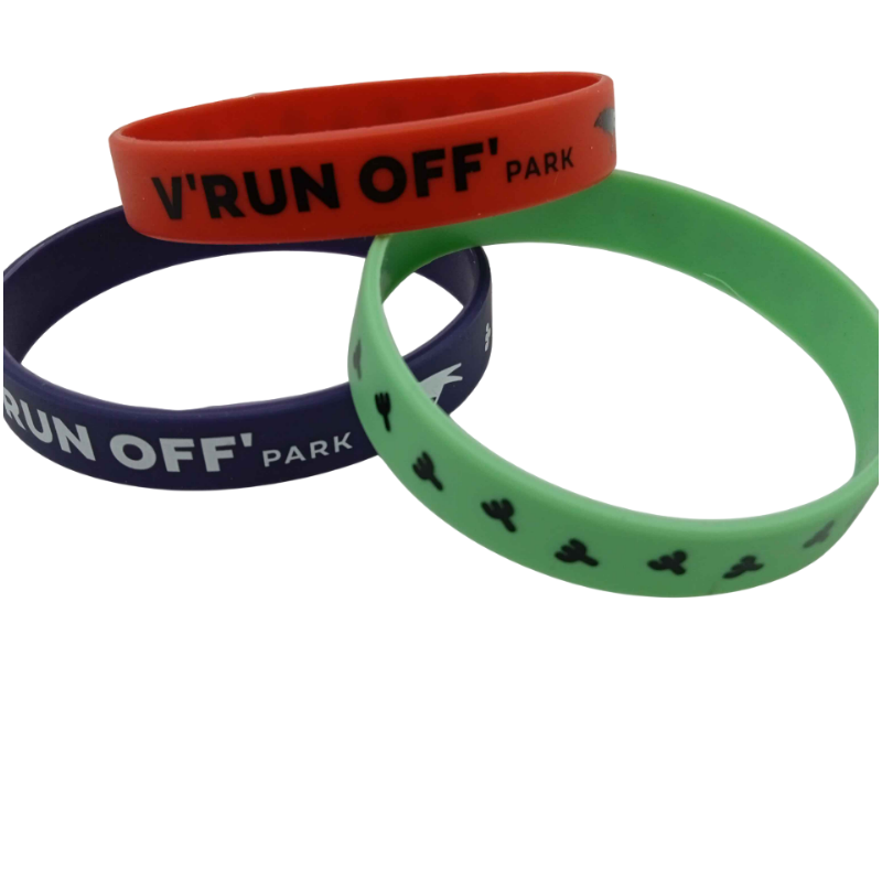Custom Colored Silicone Wristbands Set