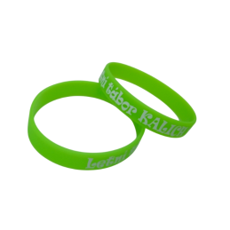 Maßgeschneidertes grünes Silikonarmband