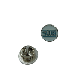 Custom Metal Pin Badge (Silver Finish)