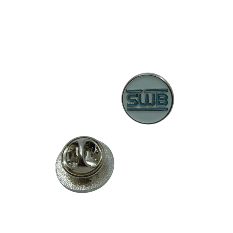 Custom Metal Pin Badge (Silver Finish)