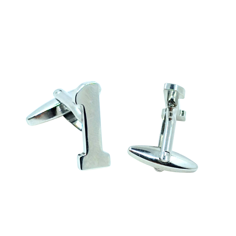 Polished Silver Number One Cufflinks for Corporate Recognition Awards