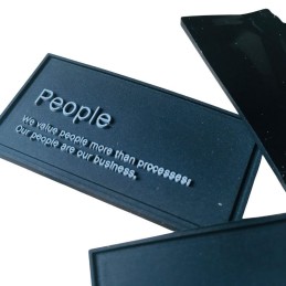 Custom 3D Embossed Silicone Patches for Corporate Branding