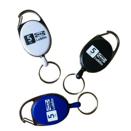 Custom Retractable Badge Reels with Carabiner Clips for Employee Identification