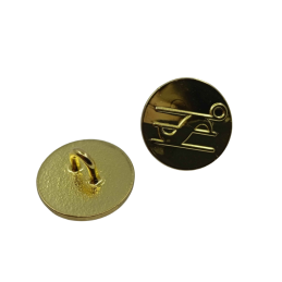 Custom Embossed Metal Shank Buttons for Premium Apparel Branding