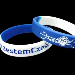 Custom Debossed Dual-Layer Silicone Wristbands for Corporate Branding