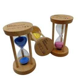 Custom Laser-Engraved Wooden Hourglasses for Corporate Gifting