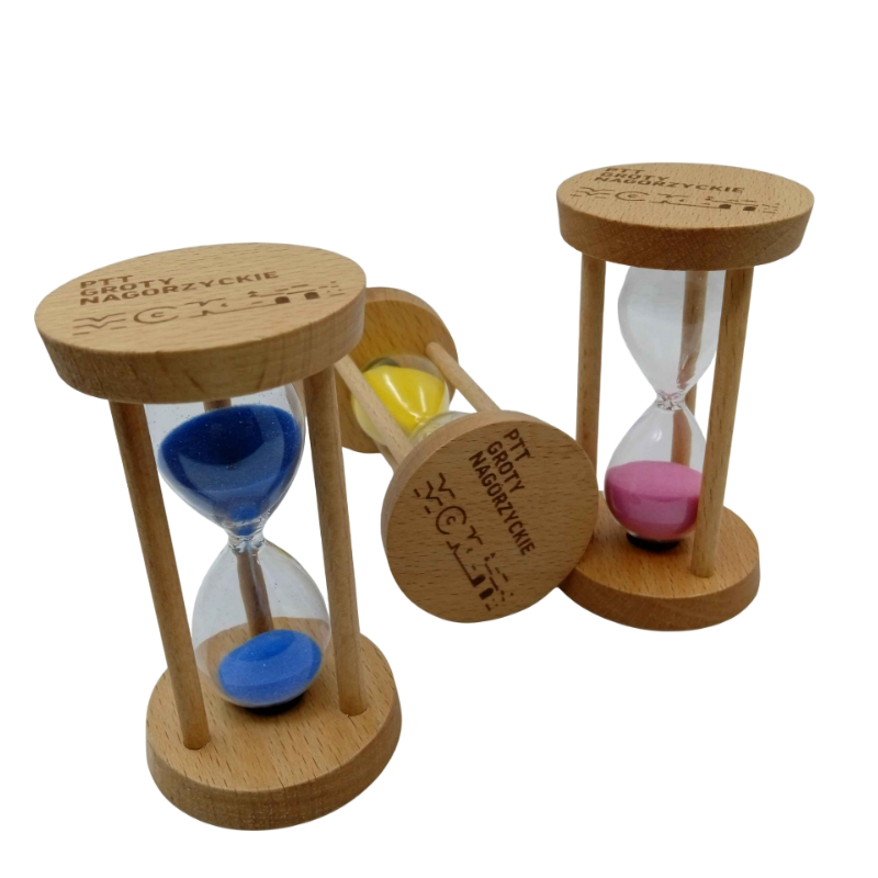 Custom Laser-Engraved Wooden Hourglasses for Corporate Gifting