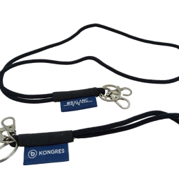 Custom Woven Label Tubular Lanyards for Corporate Conferences
