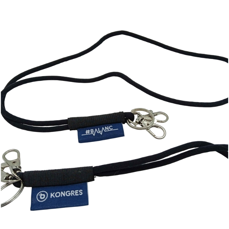 Custom Woven Label Tubular Lanyards for Corporate Conferences