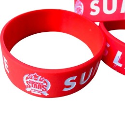 Custom Debossed Silicone Wristbands for Corporate Events and Awareness Campaigns
