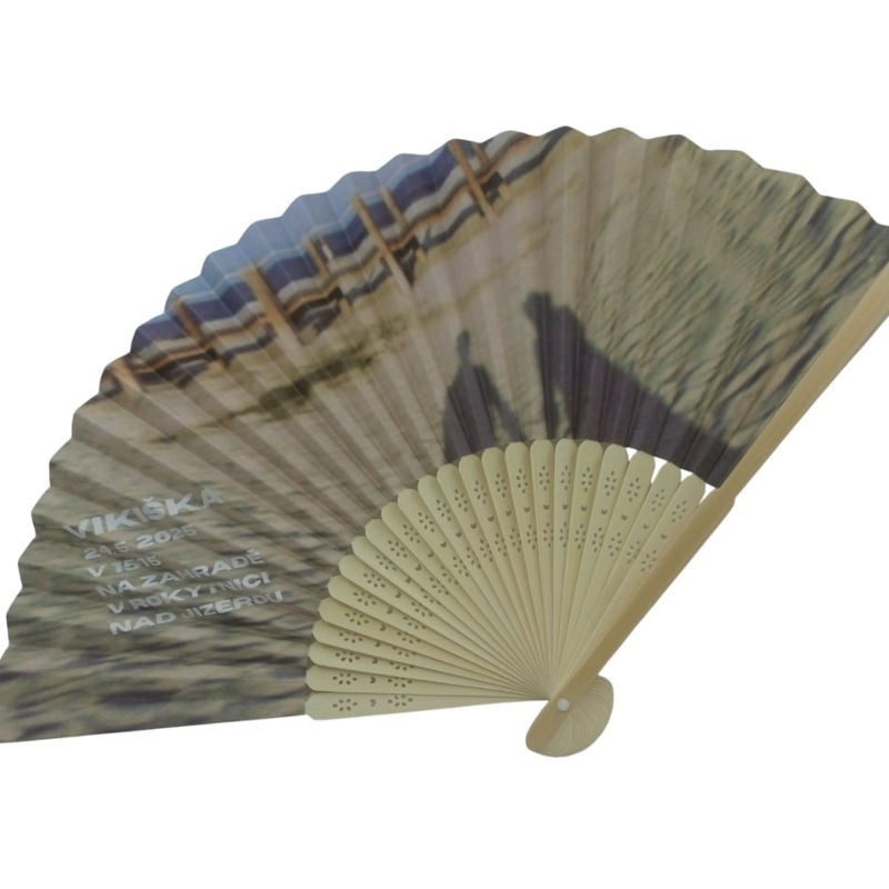 Custom Full-Color Printed Folding Hand Fans for Corporate Events