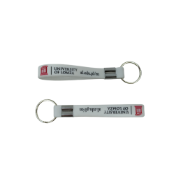 Bulk Printed Silicone Strap Keyrings for University Branding