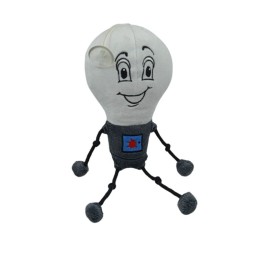 Custom Light Bulb Plush Mascot for Energy Sector Branding