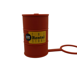 Custom Barrel Shaped Silicone USB Flash Drive for Industrial Branding