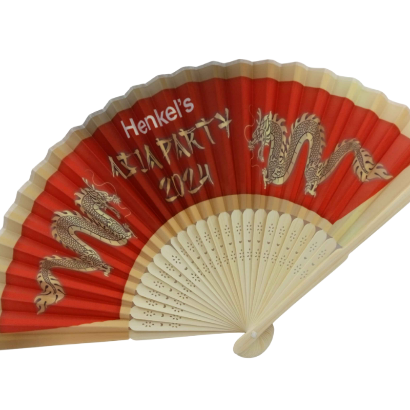 Custom Printed Folding Hand Fans for Corporate Event Branding