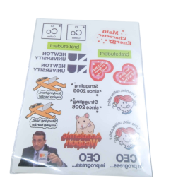 Custom Printed Sticker Sheets for University Branding and Student Engagement