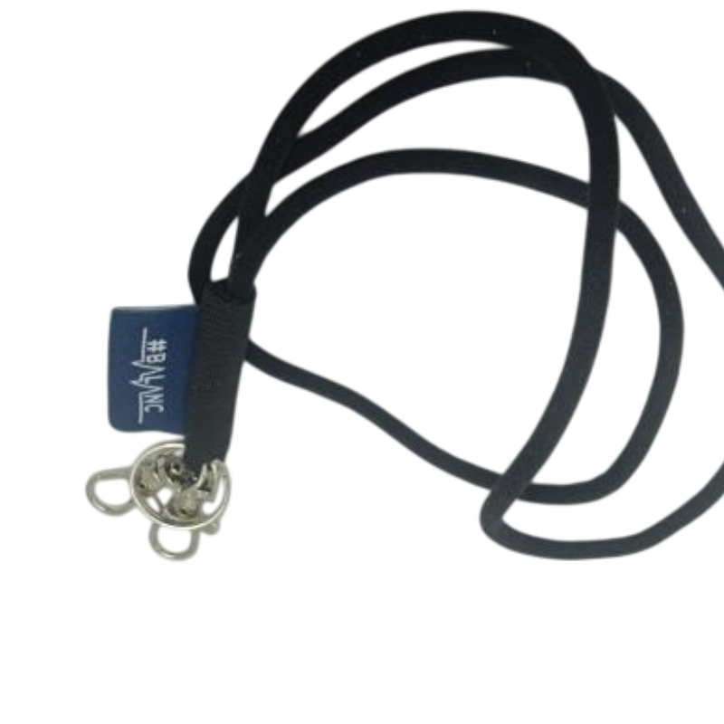 Custom Tubular Lanyards with Woven Branding Labels for Corporate ID