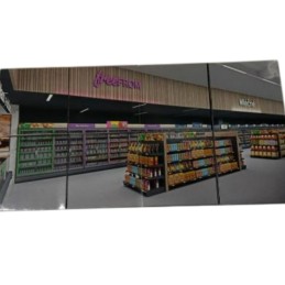 Custom Large-Format Retail Displays for Grocery and Supermarket Branding
