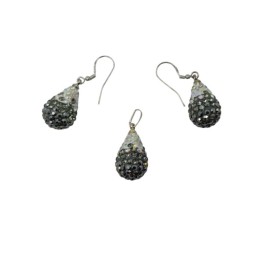 Pavé Crystal Teardrop Jewelry Set for Corporate Gifting