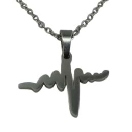Stainless Steel Heartbeat EKG Pendant for Healthcare Industry Gifting