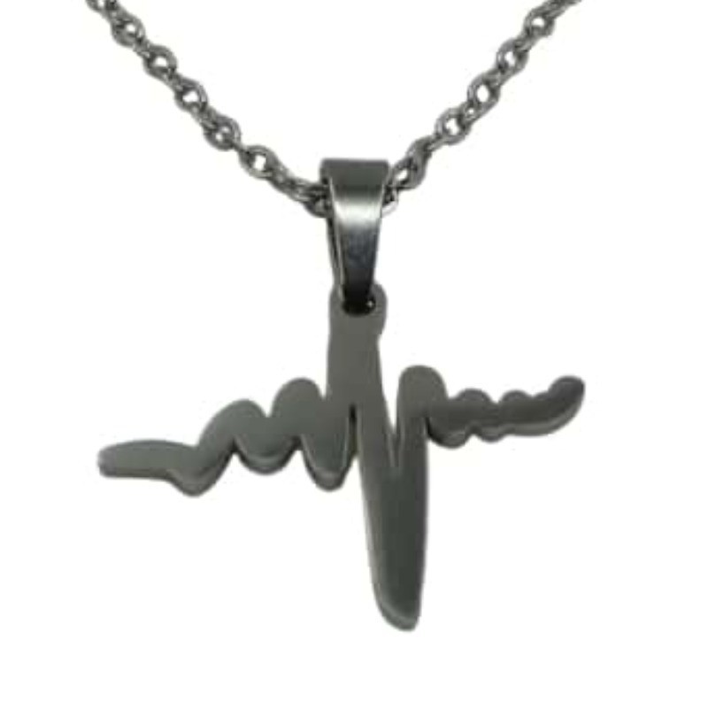 Stainless Steel Heartbeat EKG Pendant for Healthcare Industry Gifting