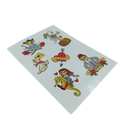Custom Illustrated Temporary Tattoo Sheet for Character-Driven Branding